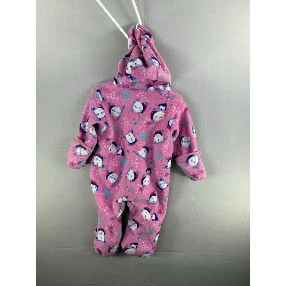Columbia Pink Fleece Snowsuit Bunting 18 Month